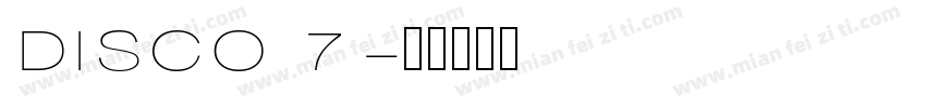 DISCO 7字体转换